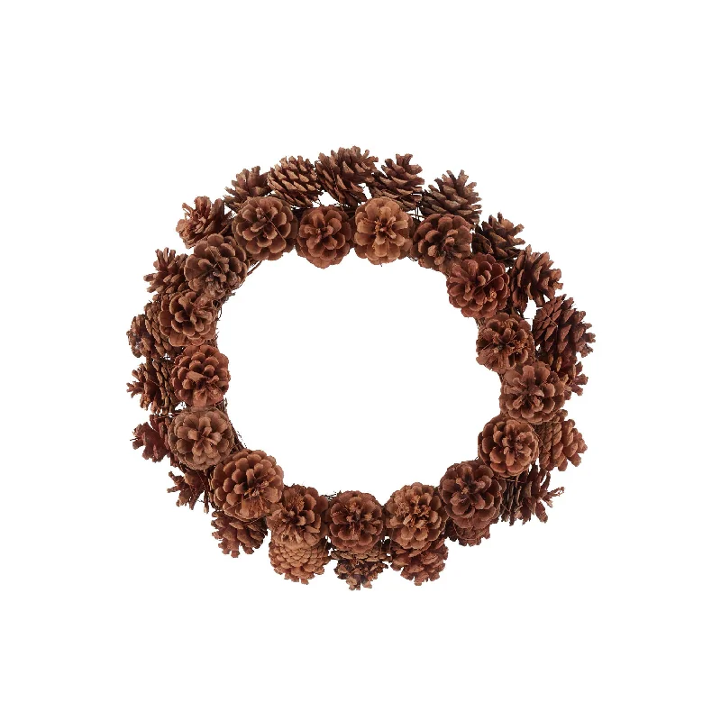 Christmas Night Pinecone Wreath