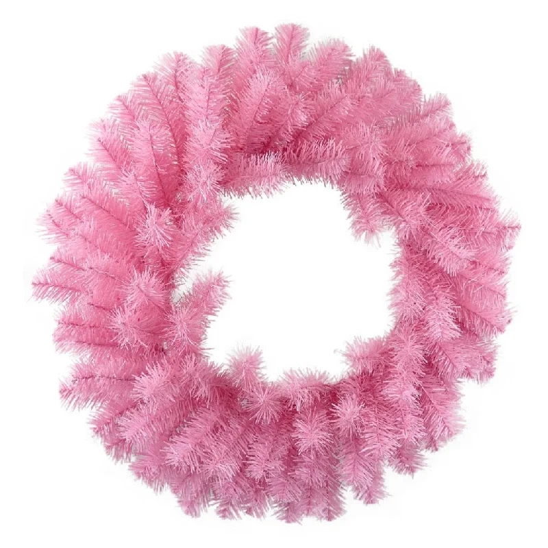 Christmas Songs Pink Pine Wreath