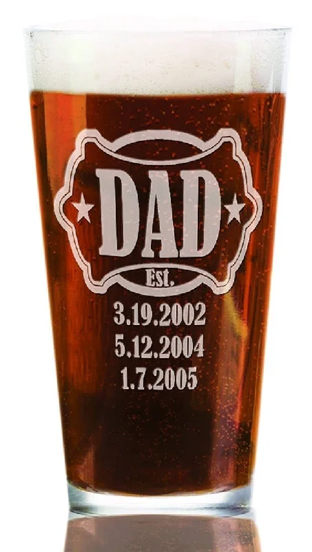 Christmas Hot Chocolate Pint Glass New Dad Papa Gift Engraved Beer Glass Custom Birthday Gift Idea Etched from daughter son kids wife for Daddy, Christmas, Grandpa Christmas Hot Chocolate Pint Glass New Dad Papa Gift Engraved Beer Glass Custom Birthday Gift Idea Etched from daughter son kids wife for Daddy, Christmas, Grandpa
