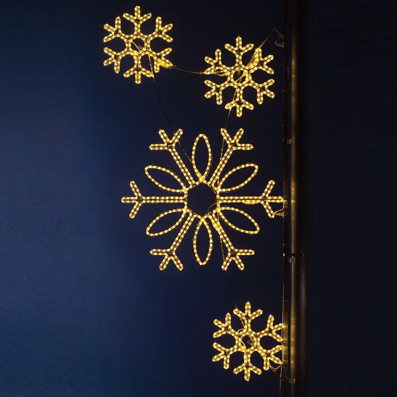 Christmas Cinnamon Rolls Pole Decoration - Snowflake Array *SOLD OUT FOR 2024 SEASON -Pre Order now for next year*