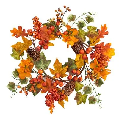 Christmas Stocking Fillers 6.5" Autumn Hydrangea and Pinecones Artificial Wreath (Set of 2) Christmas Stocking Fillers 6.5" Autumn Hydrangea and Pinecones Artificial Wreath (Set of 2)