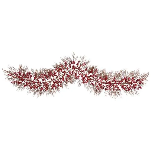 Christmas Wreath Making 6' Red Berry Artificial Christmas Garland