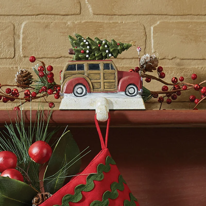 Christmas Star Decorations Red Woody Stocking Hanger -  Park Designs