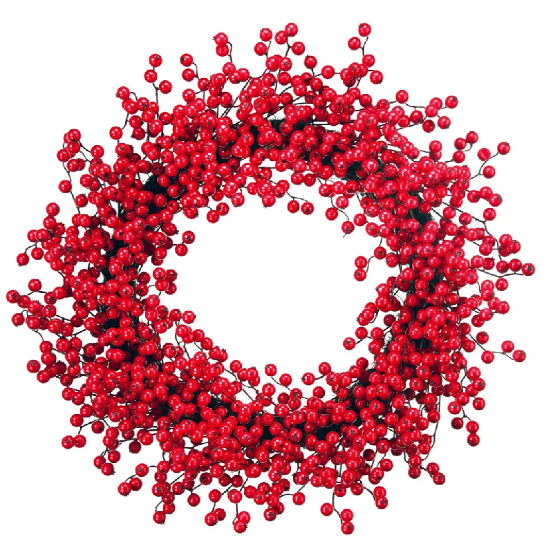 Christmas Countdown Red Berry Deluxe Wreath