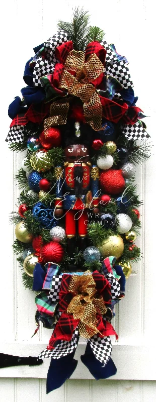 Christmas Church Service Regal Nutcracker Holiday Swag