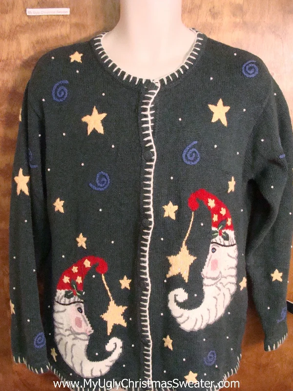 Christmas Snow Globe Santa Moon Funny Ugly Sweater for a Christmas Party