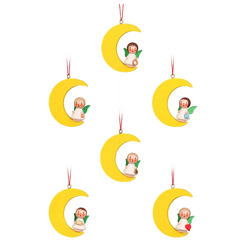 Christmas Baking Ideas Set of Six Christian Ulbricht Angels on Moons Christmas Ornaments Christmas Baking Ideas Set of Six Christian Ulbricht Angels on Moons Christmas Ornaments