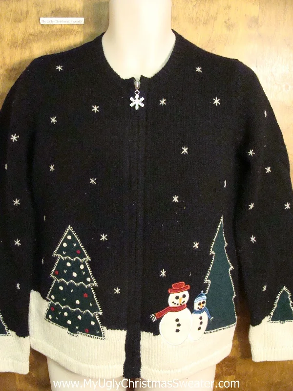 Christmas Ornaments Snowman Couple in Love Cute Holiday Sweater
