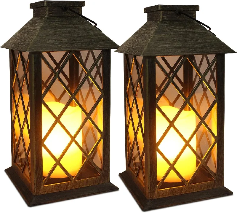 Christmas Wishes Solar Lantern,Outdoor Garden Hanging Lanterns,2 Pack 14 Inch Lasts 3X Longer 10 lumens Waterproof LED Flickering Flameless Candle Mission Lights for Table,Outdoor,Party Decorative Christmas Wishes Solar Lantern,Outdoor Garden Hanging Lanterns,2 Pack 14 Inch Lasts 3X Longer 10 lumens Waterproof LED Flickering Flameless Candle Mission Lights for Table,Outdoor,Party Decorative