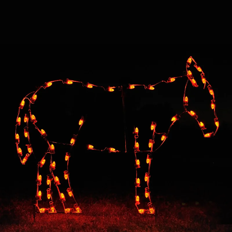 Christmas Bells Standing Donkey  (1312-N)