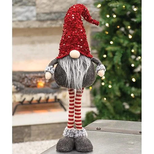 Festive Season Standing Red Sequin Gnome