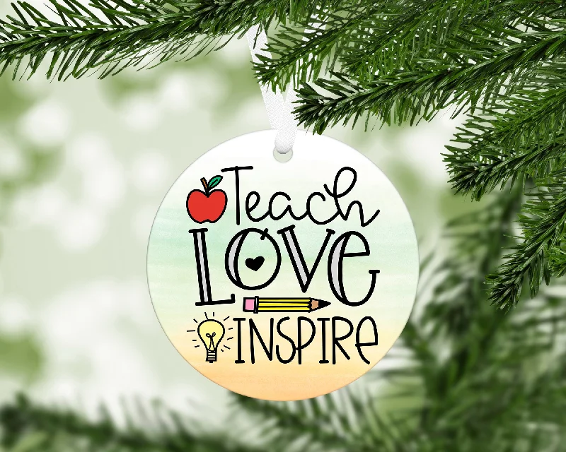 Christmas Star Teacher Christmas Ornament With FREE Velvet Pouch