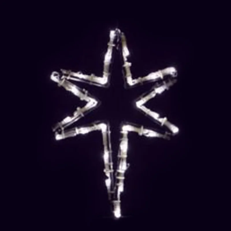 Christmas Peppermint Treats Tree Topper - Star of Bethlehem - Pure White (1045-P)
