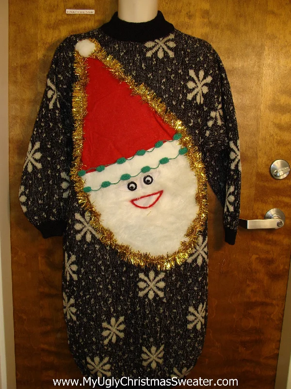 Santa Claus Ugly Christmas Sweater Party Dress Size Large