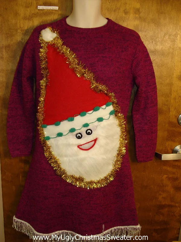 Holiday Lights Ugly Christmas Sweater Party Dress Size S