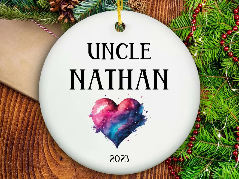 Christmas Gift Ideas Uncle Christmas Ornament - Ceramic