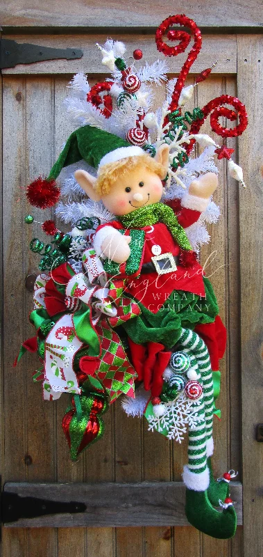 Christmas Starry Night Whimsical Holiday Elf Swag