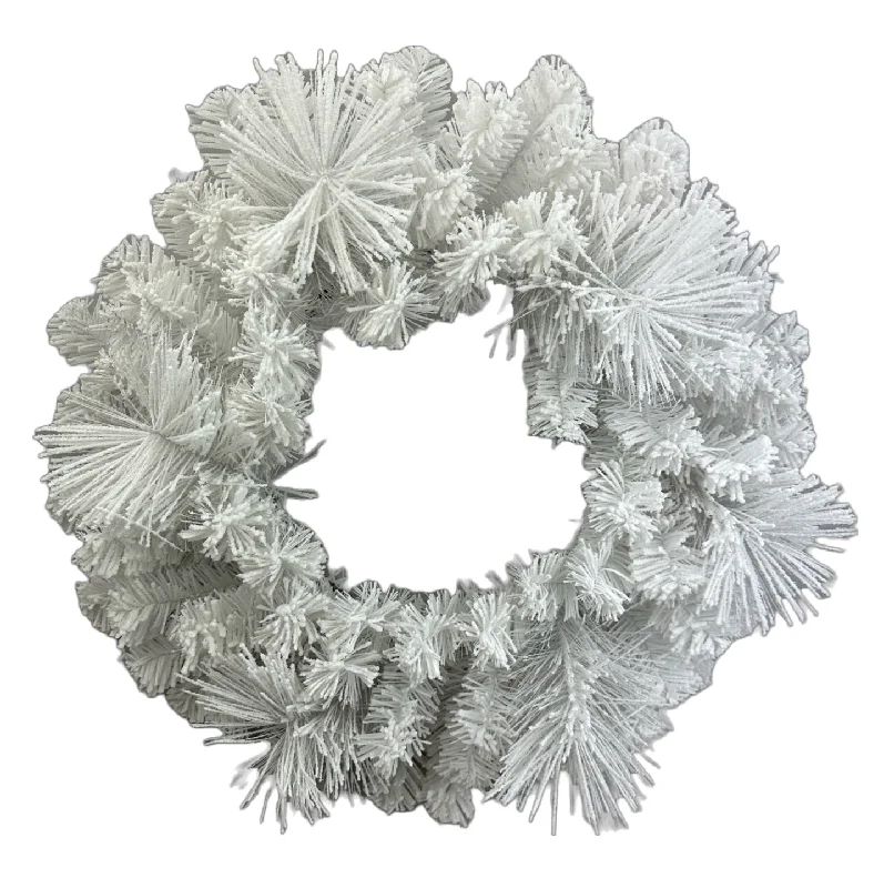 Christmas Fireplace White Pine Wreath, 25"