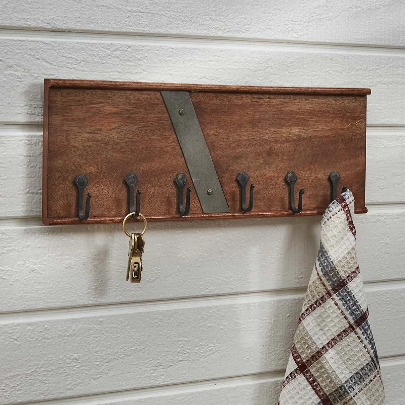 Christmas Yule Log Wood Metal Slicer With Hooks - Park Designs